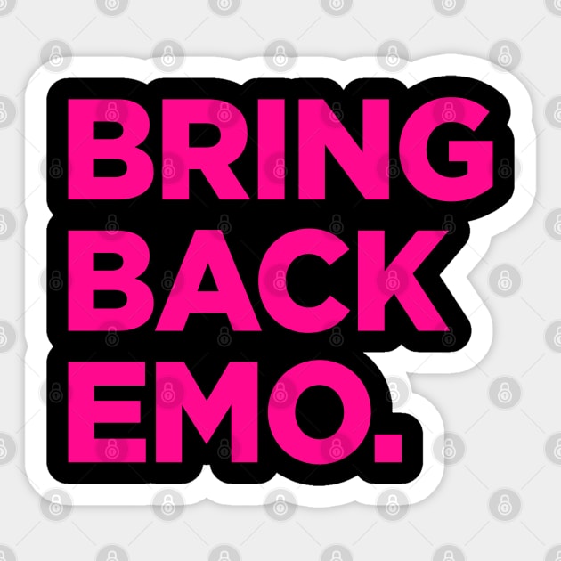 Bring Back Emo Music Sticker by jamboi